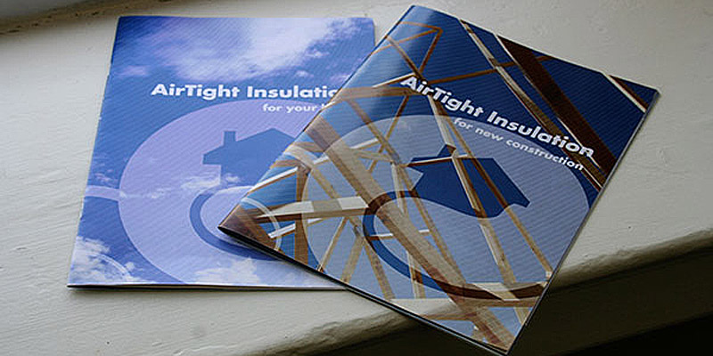 The homeowners' and contractors' versions of the brochures.