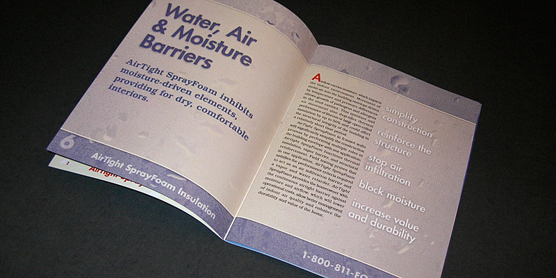 A spread from the contractors' brochure provides more technical information.