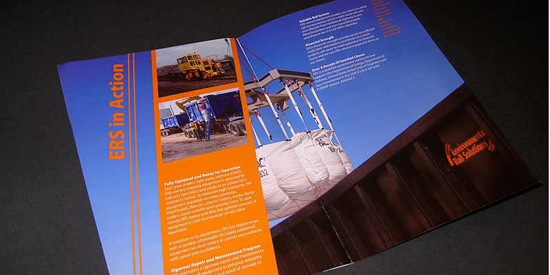A spread from the brochure