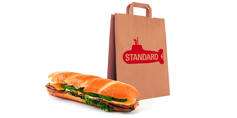 Branded doggy bag.